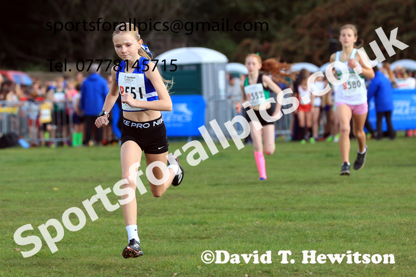 Girls Under-14s 2026 Northern Cross Country Relays, Graves Park, Sheffield. Photo: David T. Hewitson/Sports for All Pics